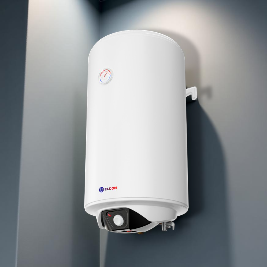 Modern water heater mounted on a wall, ideal for residential and commercial use in the UK.
