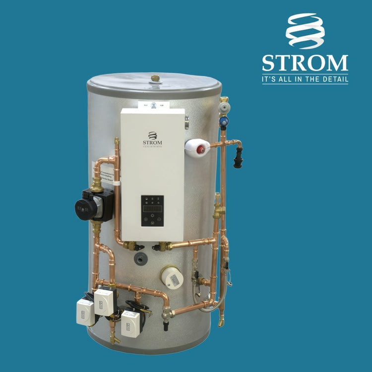 Strom pre-plumbed electric heating system for efficient home temperature control.