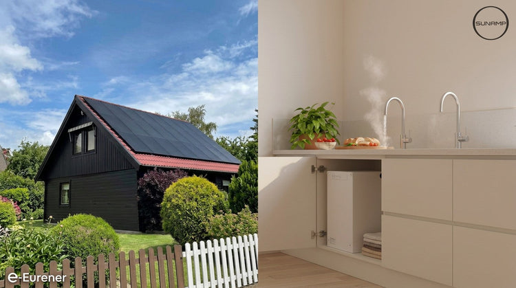eurener solar panel with sunamp heat battery
