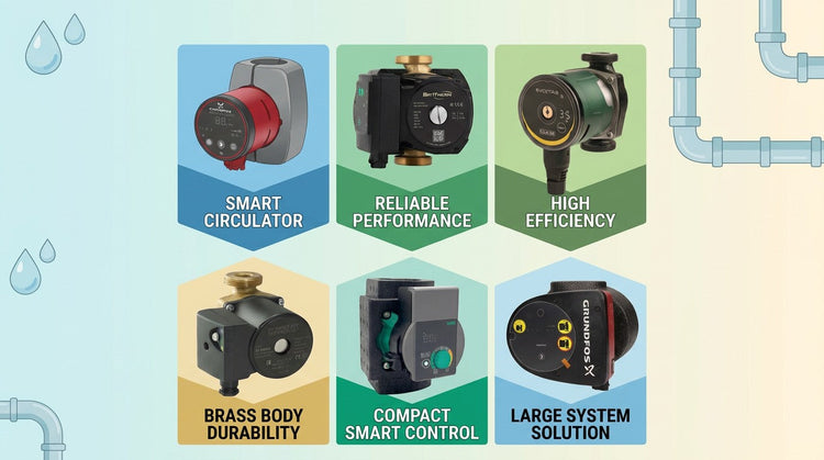Heating Circulation Pumps UK: Grundfos MAGNA1, Wilo, DAB & More Compared