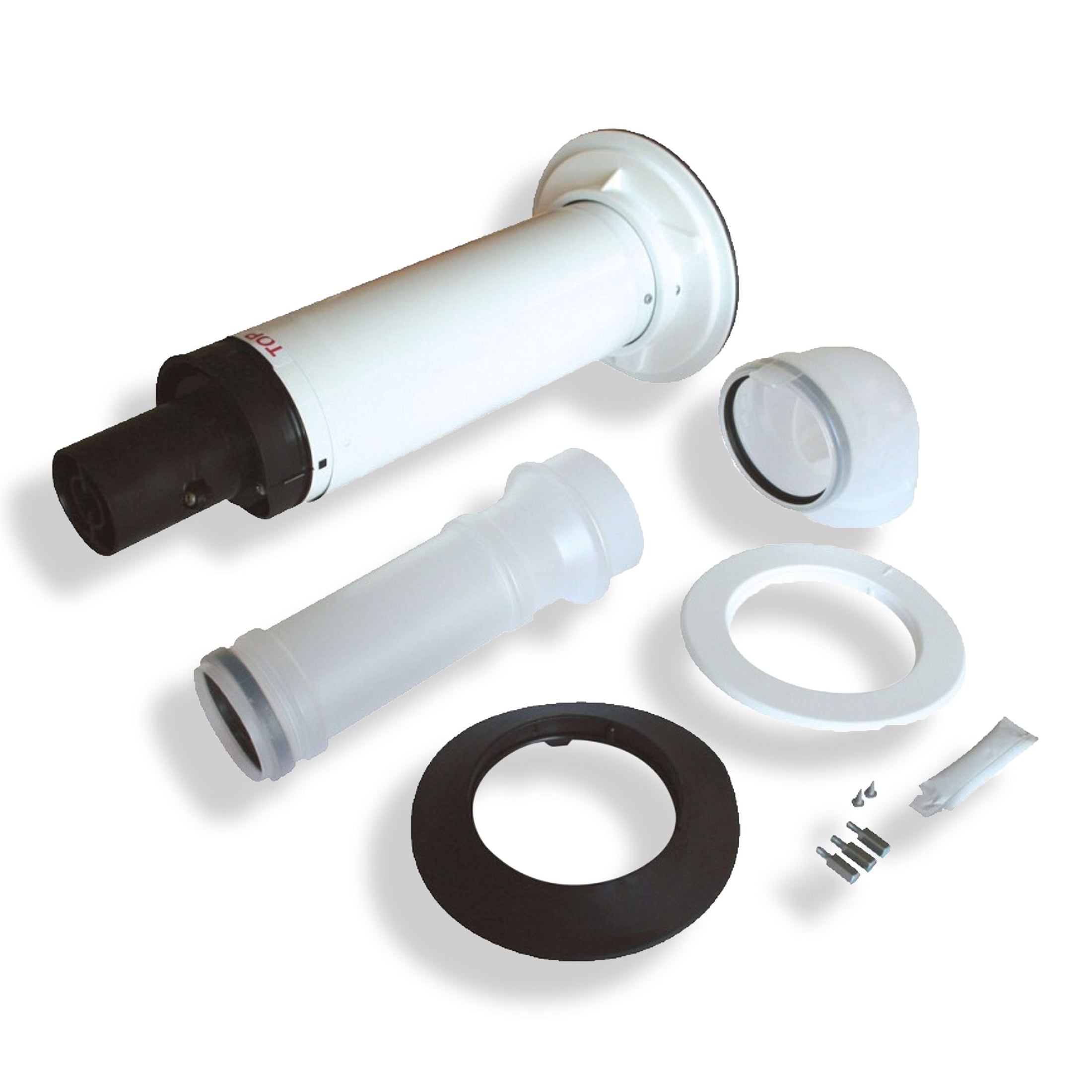 Boiler Flues & Accessories components including a telescopic flue, terminals, and adaptors for optimal installation.