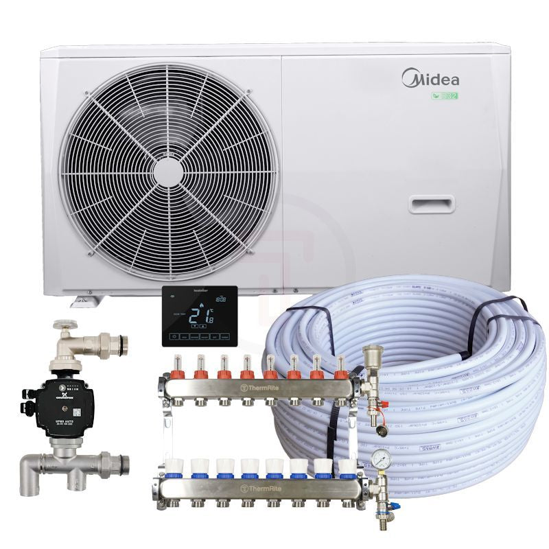 Midea underfloor heating with heat pump
