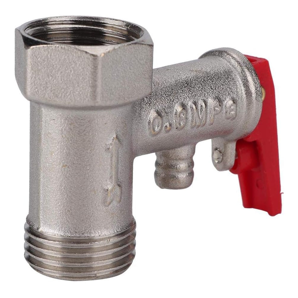 0.8mpa Pressure Relief Valve Electric Water Heater - Male Thread x Female BSP Brass