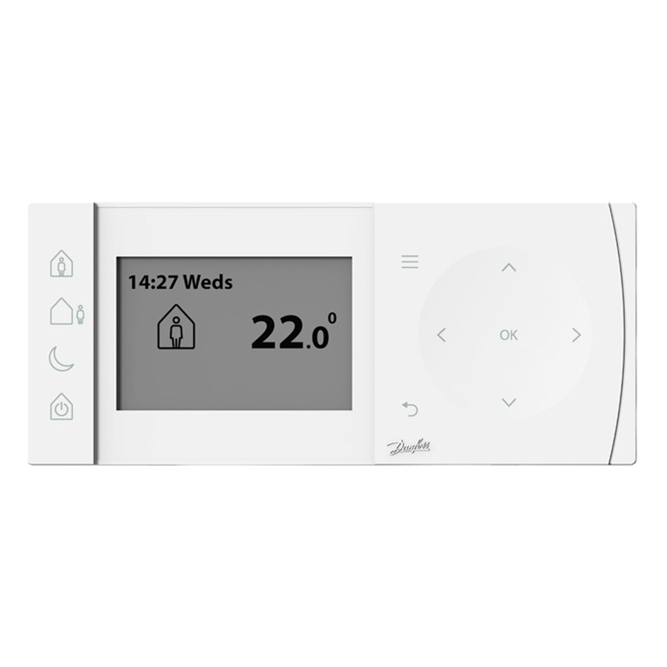 Danfoss TPOneRF G Programmable Room Thermostat with RX1‑S V2 RF Receiver