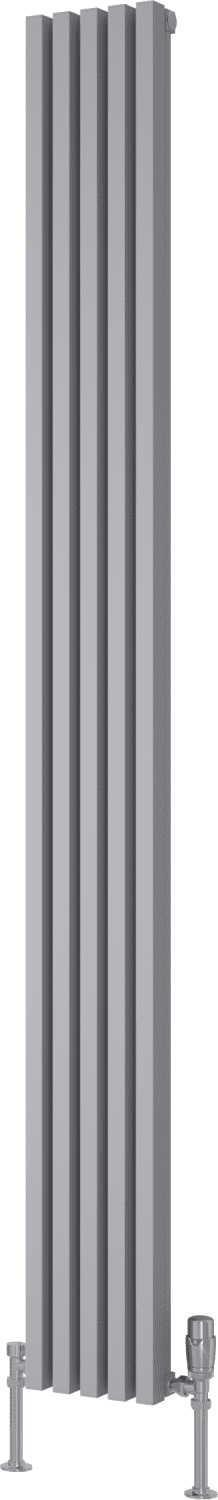 Reina Albano A-ABN18018S Silver Vertical Radiator 190mm x 1800mm