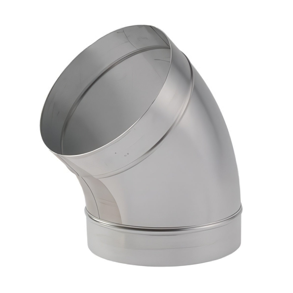 160mm 45 Degree Bend Galvanised Spiral Duct RED8-6