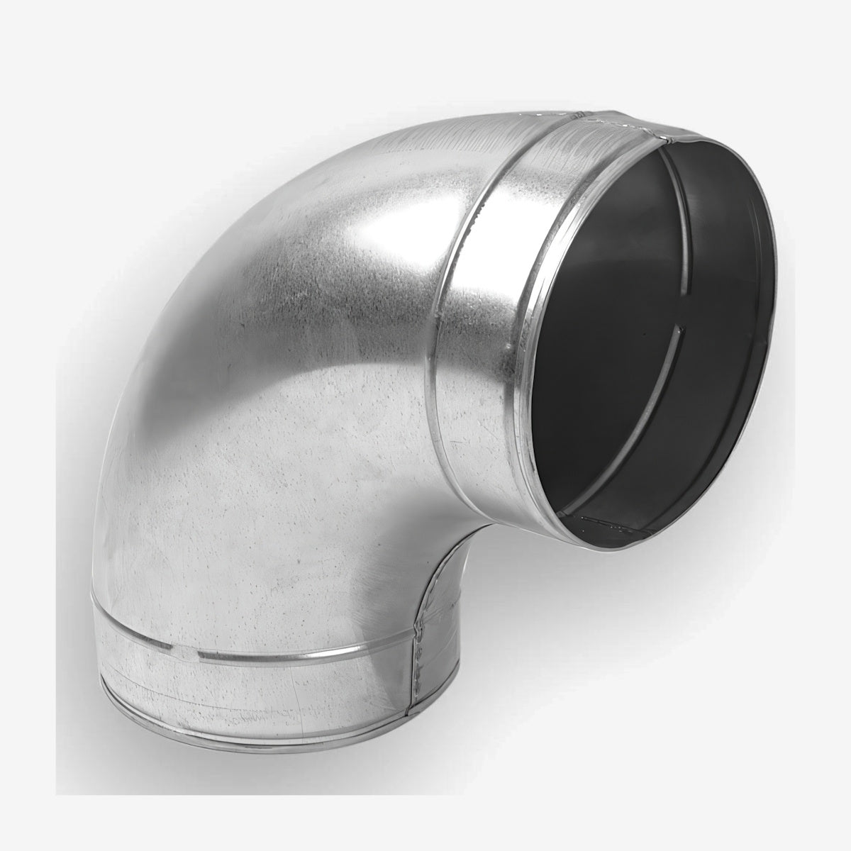 160mm 90 Degree Bend Galvanised Spiral Duct SPIRB160-90