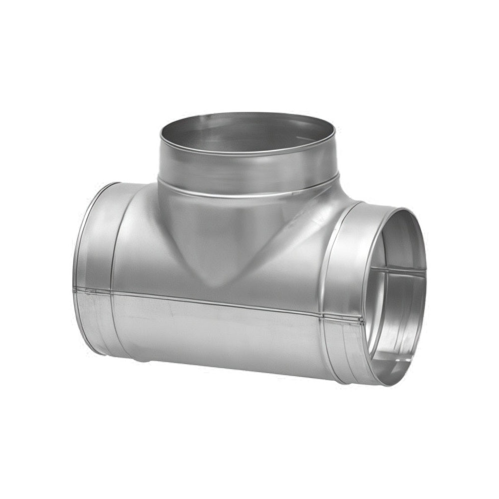 160mm Equal Tee Piece Galvanised Spiral Duct SPIRT160