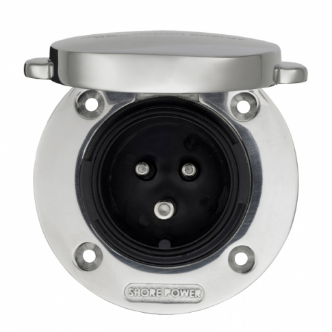 Victron Energy 16A 250VAC Stainless Steel Power Inlet (2P/3W)