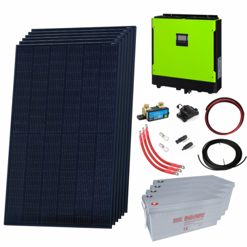 Premium Grid-Tie Solar Power Kits with LG Panels, Hybrid Inverter & Battery Storage