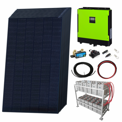 Premium Grid-Tie Solar Power Kits with LG Panels, Hybrid Inverter & Battery Storage