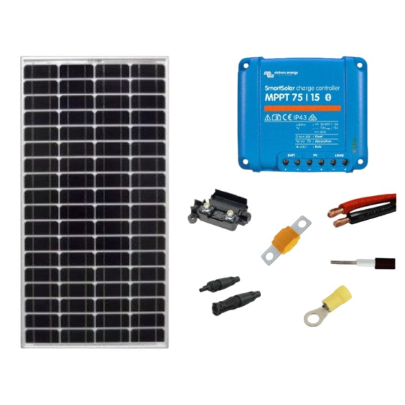 185W Victron Energy SmartSolar MPPT 75/15 12V Solar Charging Kit – 12V Off‑Grid Solution