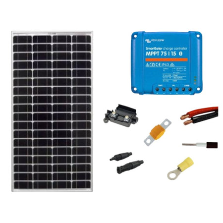 185W Victron Energy SmartSolar MPPT 75/15 12V Solar Charging Kit – 12V Off‑Grid Solution