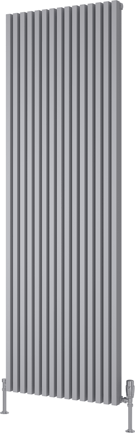 Reina Albano A-ABN18058S Silver Vertical Radiator 590mm x 1800mm