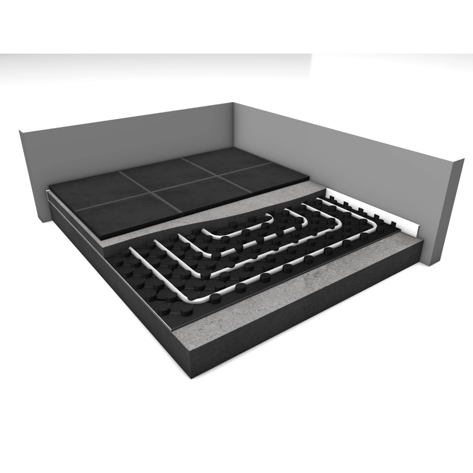 Underfloor Heating 20mm Castellated Floor Panel for 15mm and 16mm Pipe | 1220 x 820 x 18mm (1m²)