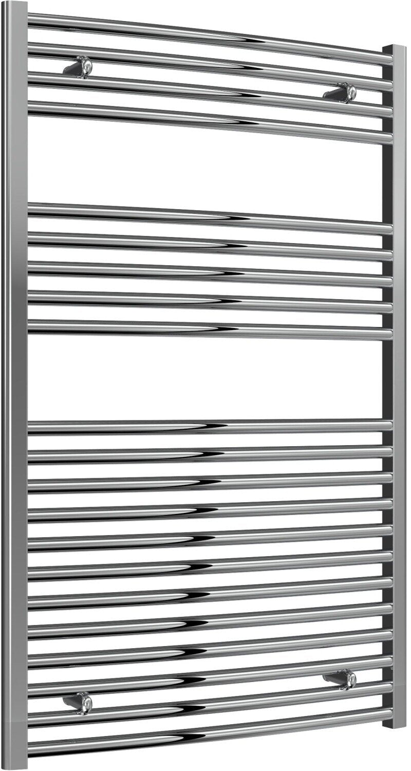 Reina Diva AG75120CC Chrome Curved Towel Rail 750mm x 1200mm