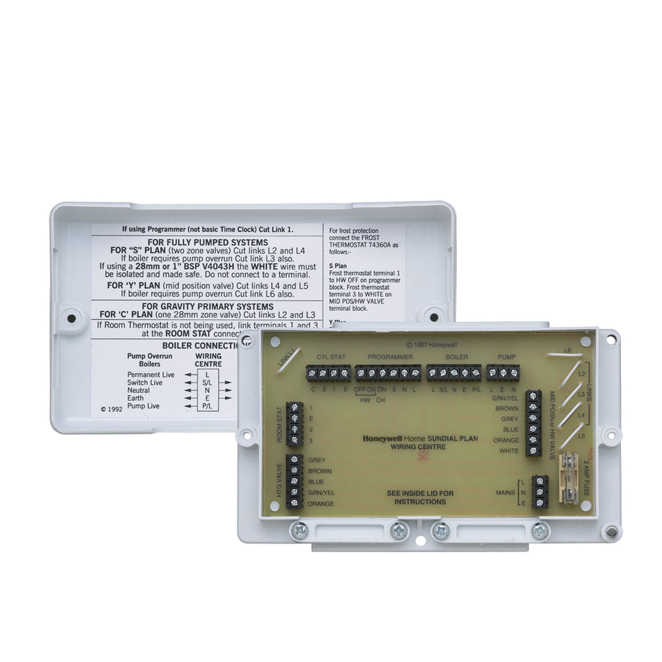 Honeywell Home Sundial Plan Wiring Centre | 42005748-001 Universal Heating Control Junction Box