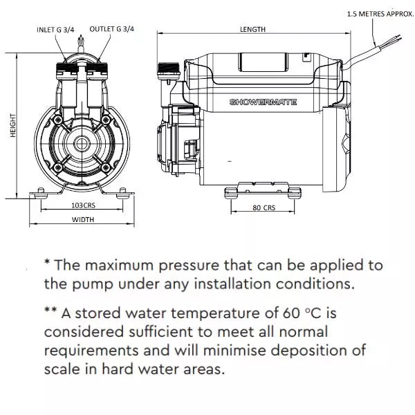 Stuart Turner Showermate S2.0 Bar Single Shower Pump