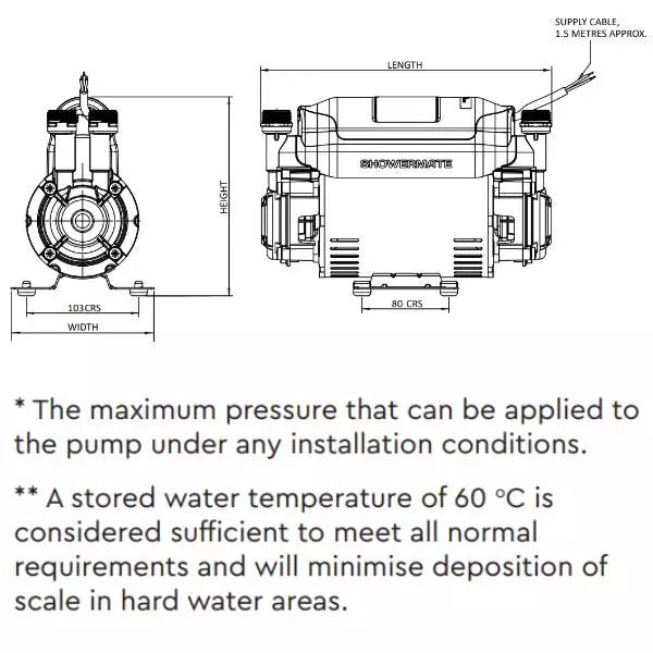 Stuart Turner Showermate S1.5 Bar Twin Shower Pump