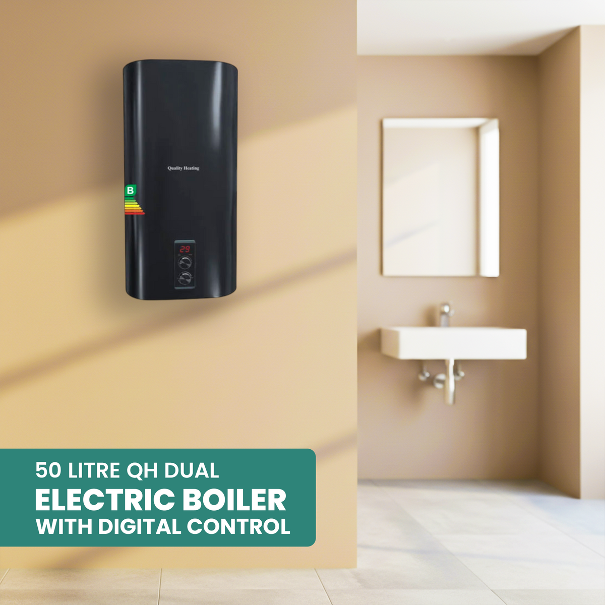 50 Litre QH Dual Electric Water Heater