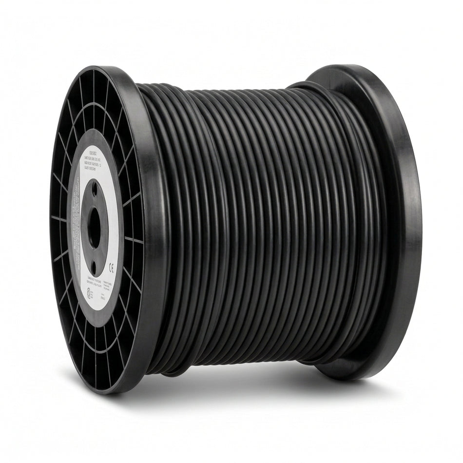 50m 4mm² Black Solar PV Cable - PV1-F Photovoltaic DC Cable