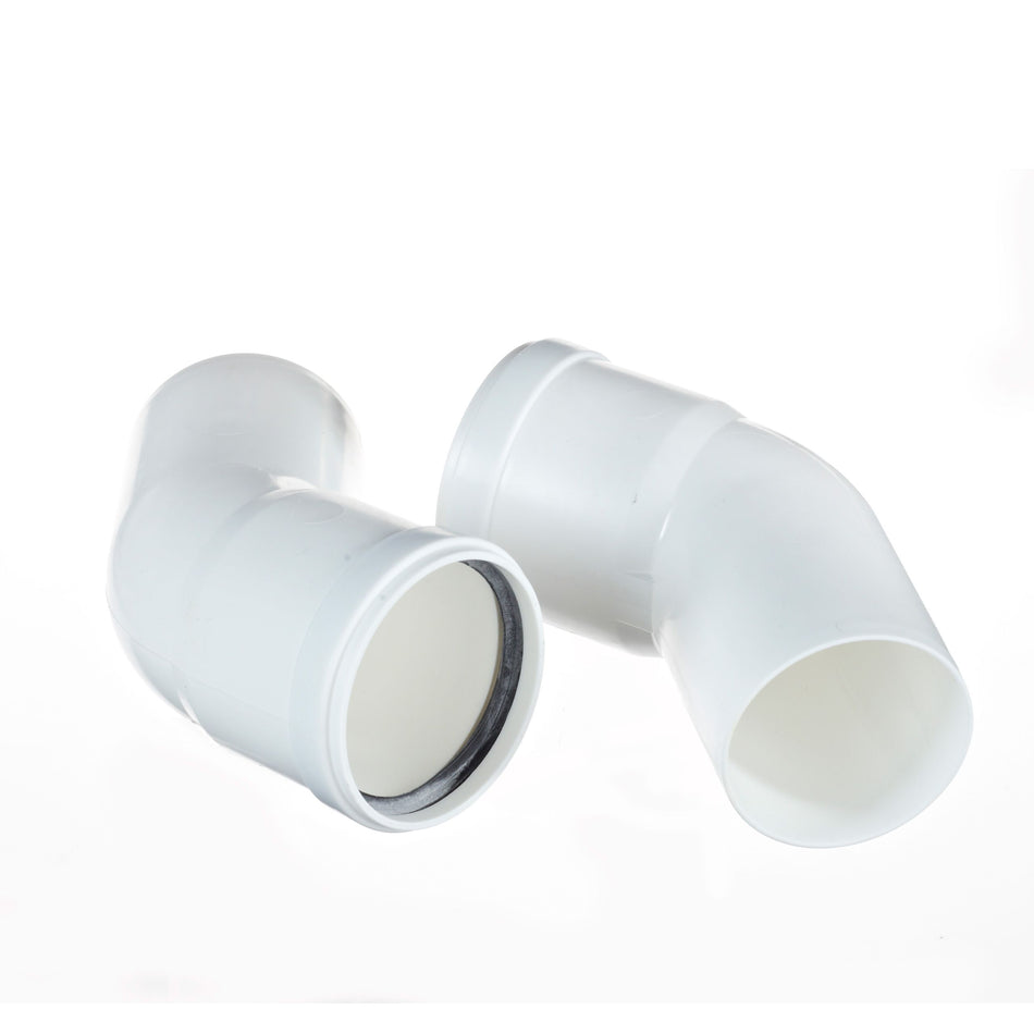 Baxi Multifit 60mm 135° Plume Displacement Bends (Pair)