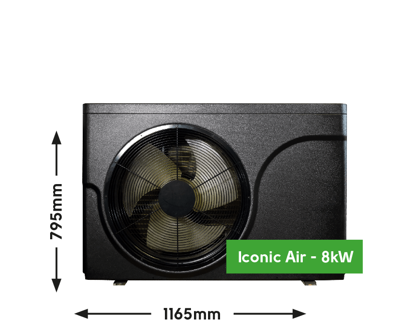 EHC 8kW ICONIC Air Source Heat Pump