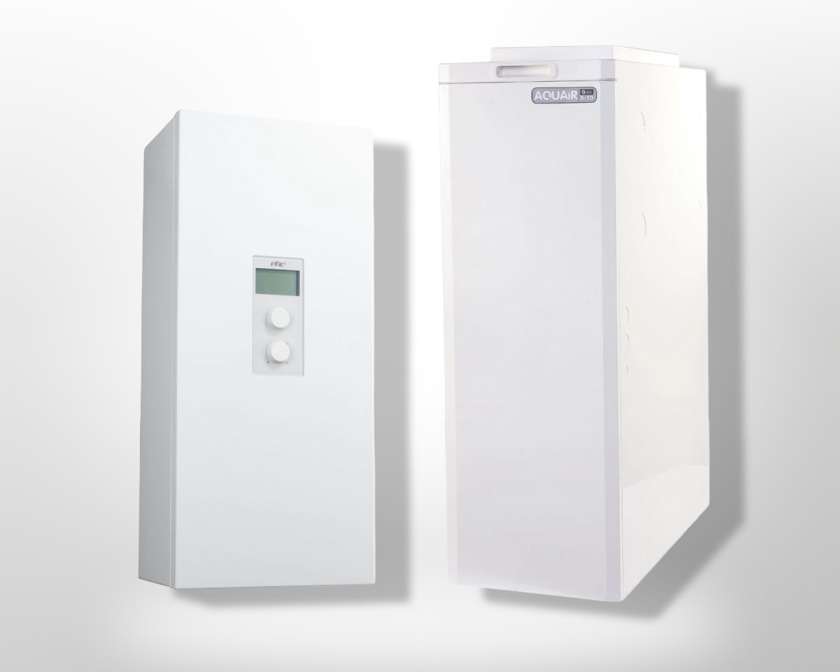 EHC 10kW Warm Air Heating with 14.4kw Comet PV Electric Boiler, an innovative Electric Boiler solution.