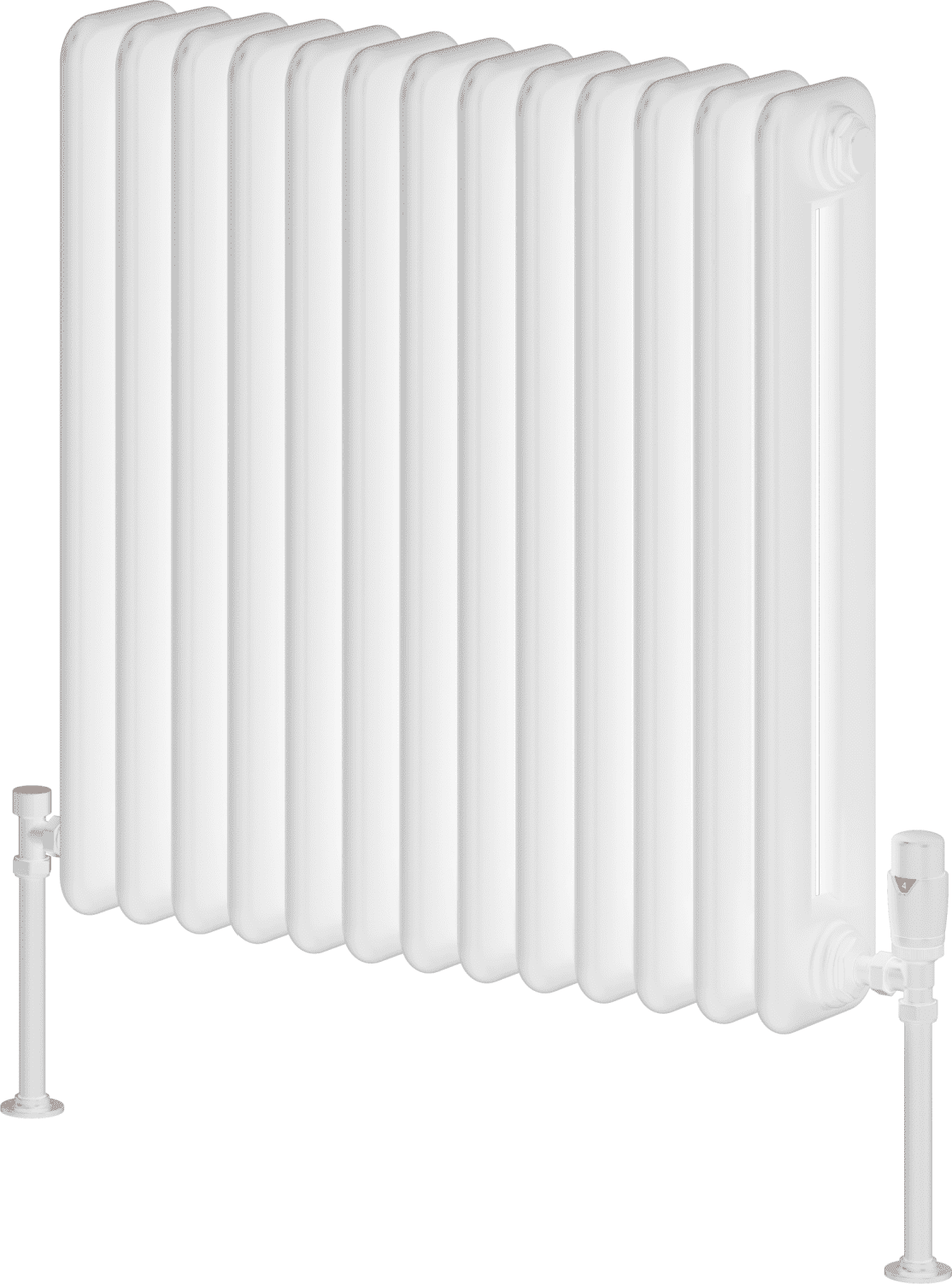 Reina Hedingham RND-HDM6060W White Horizontal Steel Radiator 600mm x 600mm