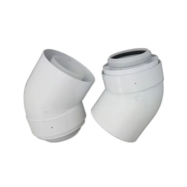 Viessmann 60/100 45 Degree Flue Bend Pair | 7373227