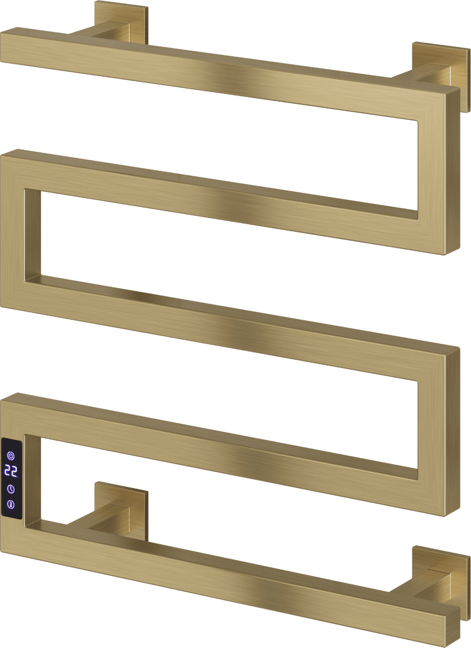 Reina Vispa EVSPB Brushed Brass Electric Towel Rail