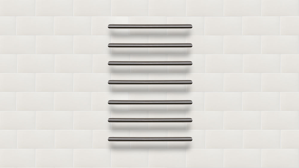 Electric Towel Bars 12V Double Round 450mm Various Finishes