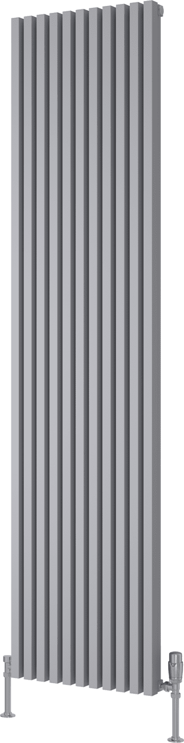Reina Albano A-ABN18042S Silver Vertical Radiator 430mm x 1800mm