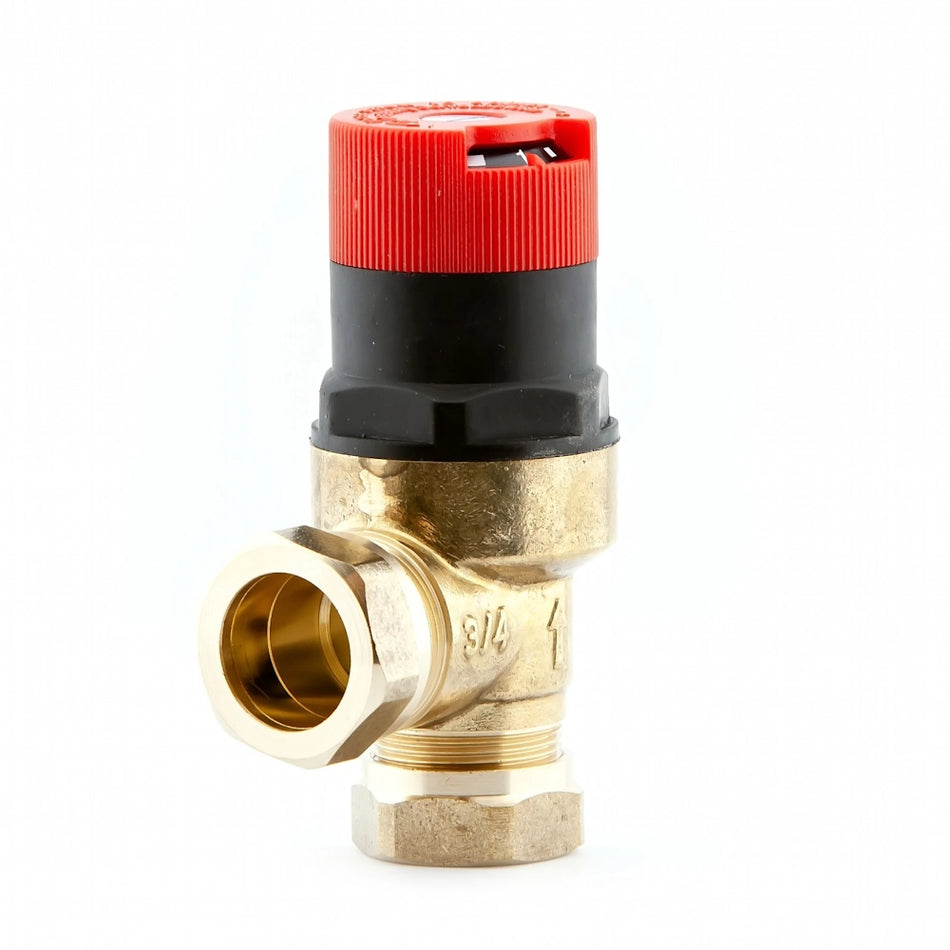 22mm Automatic Bypass Valve — Adjustable Differential Pressure Boiler Bypass TRV Heating Systems