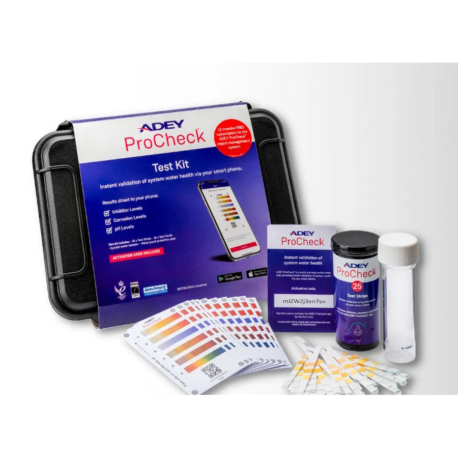 ADEY ProCheck Digital Water Test Kit - Smartphone Central Heating Water Analysis - CP1-03-5132