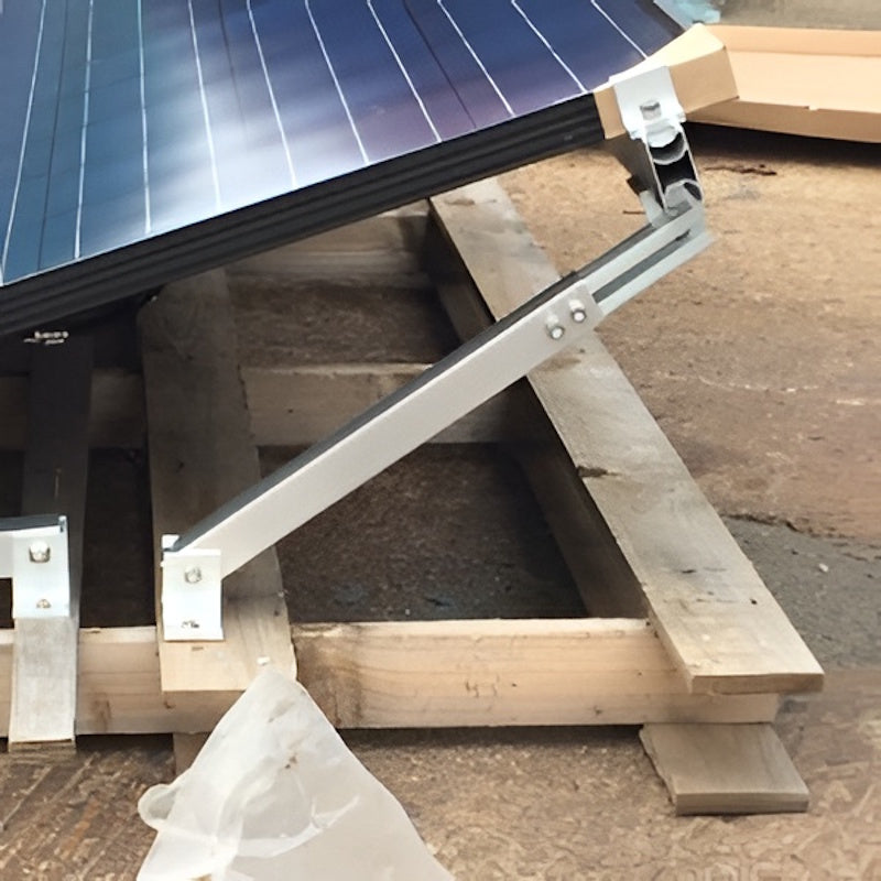 Fastensol Semi-Permanent Adjustable Tilt Mounting Set for Narrow Boats - Port/Starboard Solar Panel Mount