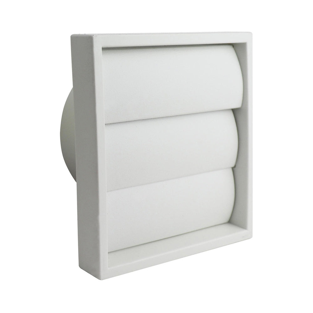 Airvent Wall Outlet Gravity Flap 100mm White
