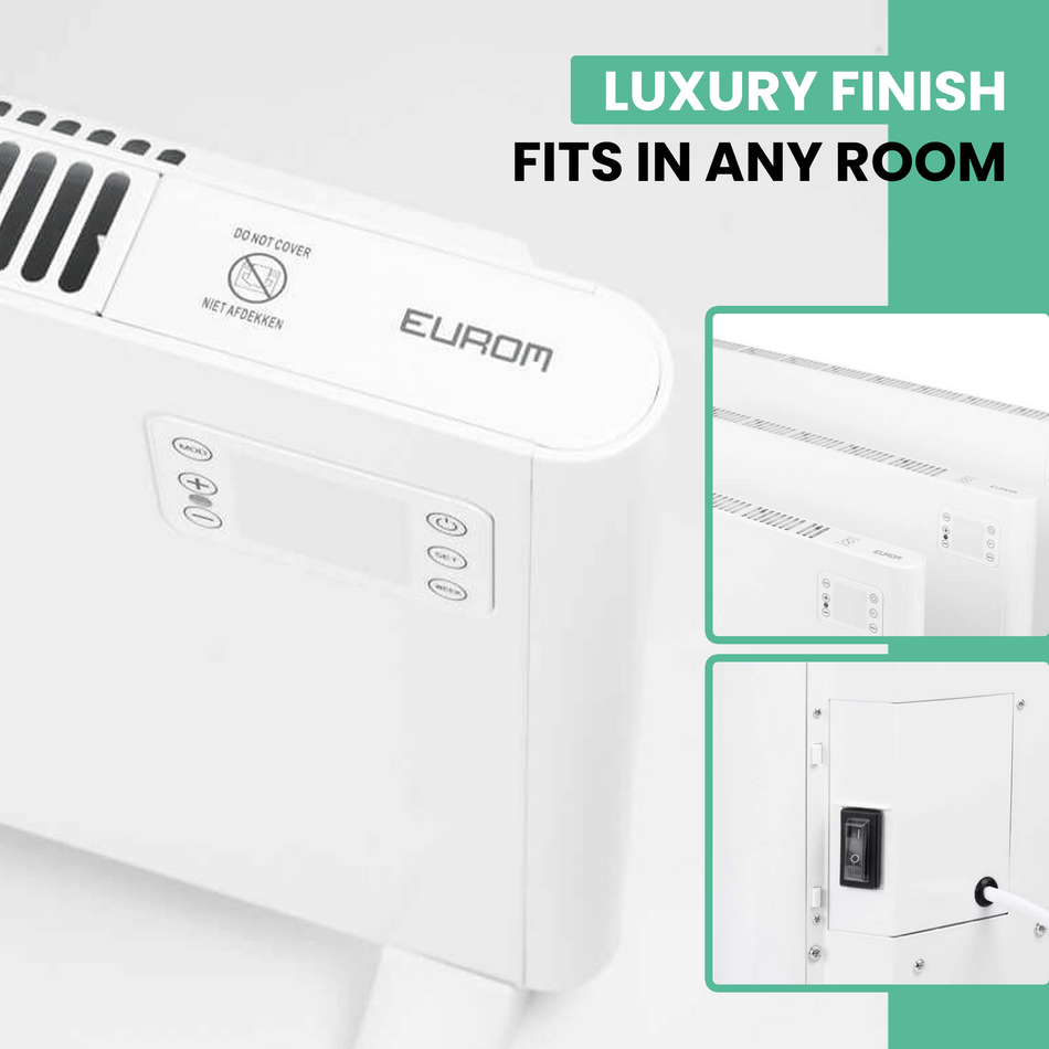 Eurom Alutherm 2000 WiFi Convector Heater with Remote Control – Smart, Efficient Heating for Larger Rooms