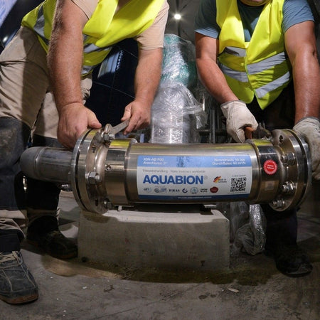 Aquabion F65 2.5 Inch Galvanic Water Conditioner Salt Free Limescale Prevention DN65 Flange