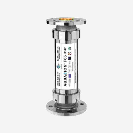 Aquabion F65 2.5 Inch Galvanic Water Conditioner Salt Free Limescale Prevention DN65 Flange