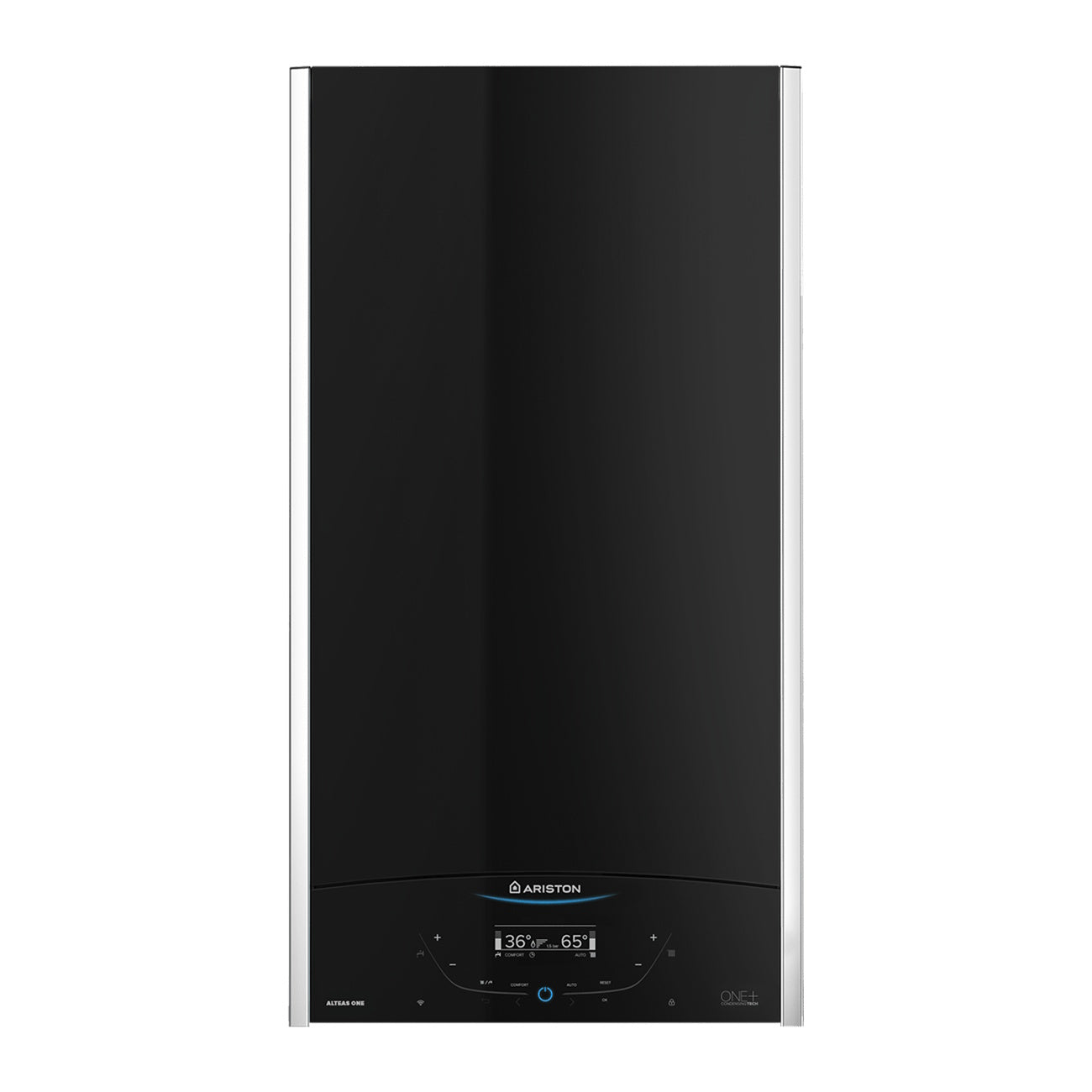 Ariston Alteas ONE+ NET condensing combi gas boiler in black glass
