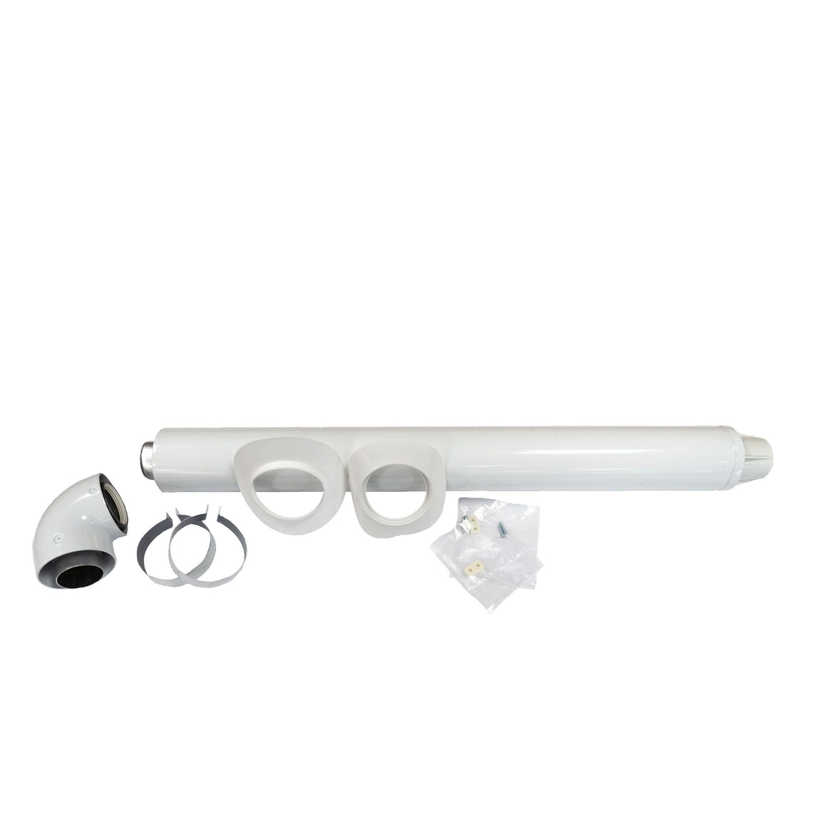 Ariston Horizontal Flue Kit 60/100 SE 3319648 — Next Evo X Standard Coaxial Through-Wall Flue Stainless Steel 800mm