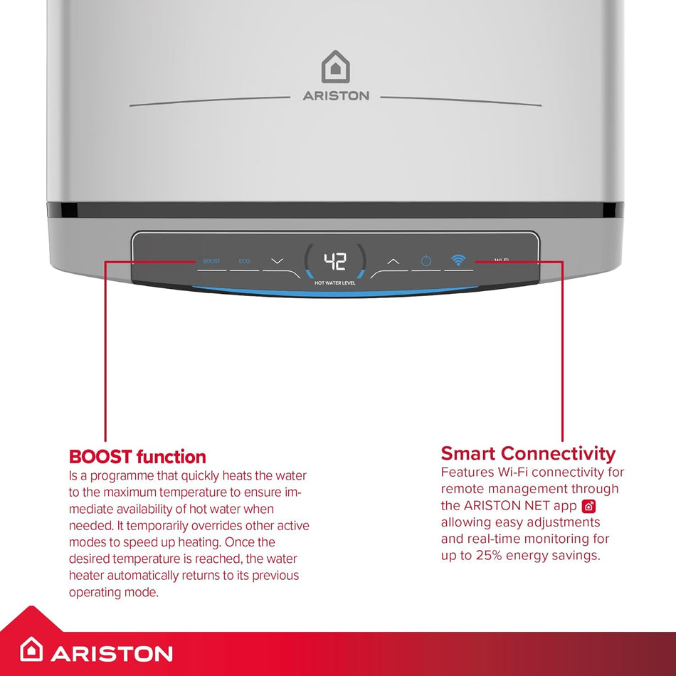 Ariston Velis Tech Wi-Fi 45L Electric Storage Water Heater