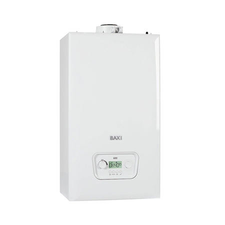 White Baxi boiler on a white background