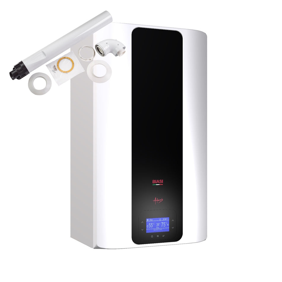Biasi Antares 25C High Efficiency Condensing Combi Boiler 25kW with Horizontal Flue Kit