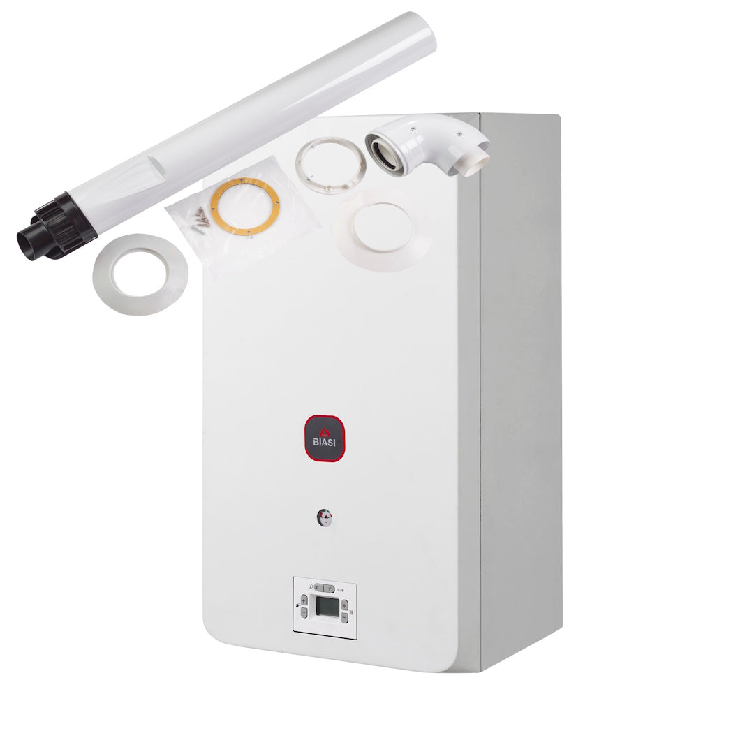 Biasi Dina 25C Condensing Combi Boiler 25kW with Horizontal Flue Kit