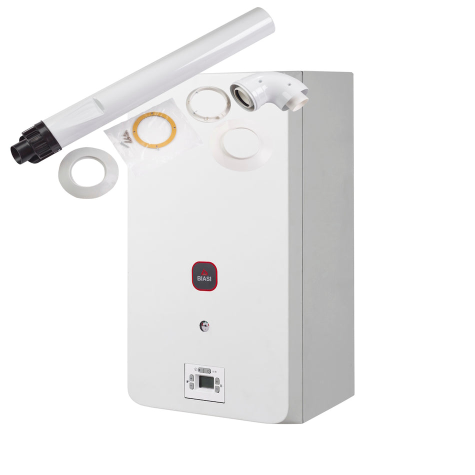 Biasi Dina 25C Condensing Combi Boiler 25kW with Horizontal Flue Kit