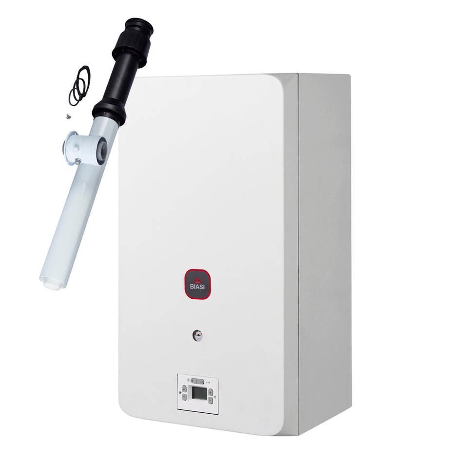 Biasi Dina 25C Condensing Combi Boiler 25kW with Vertical Flue Kit