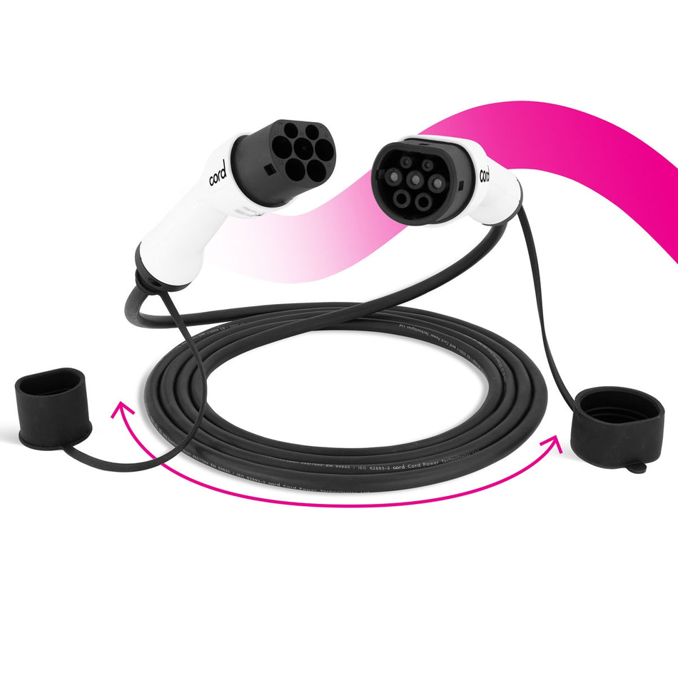 Cord EV Charging Cables - Single and Three Phase 7kW-22kW