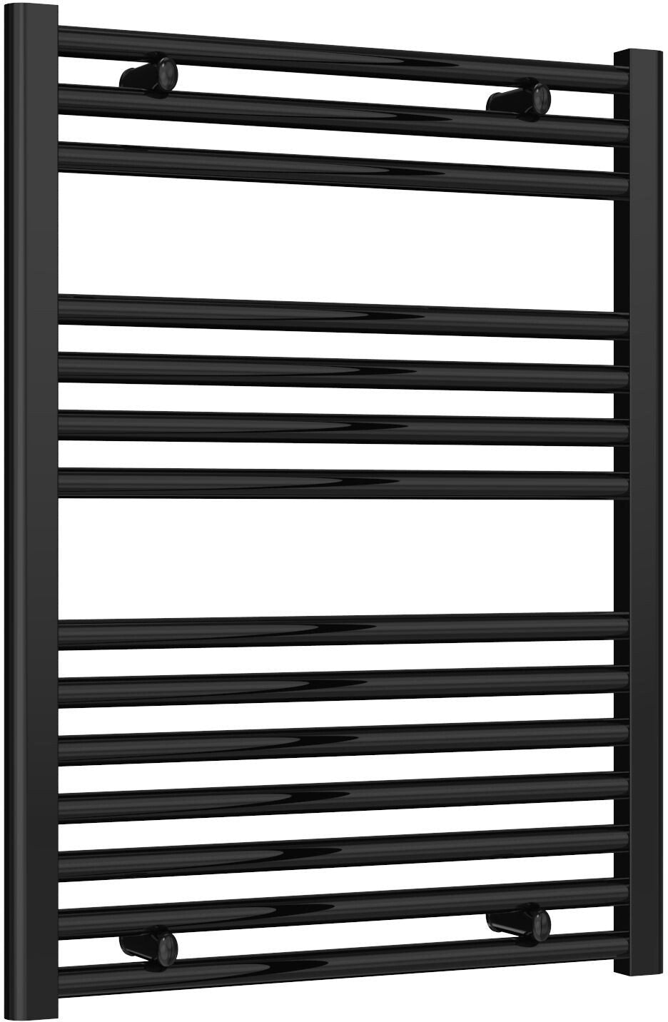 Reina Diva AG60800BF black flat Towel Rail 600mm x 800mm